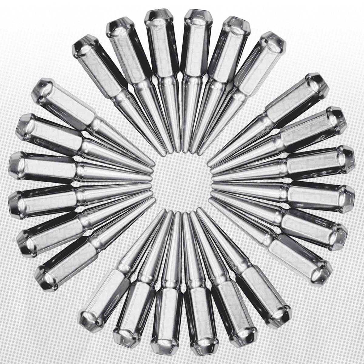 12x1.5mm Extended Spike Lug Nuts - 60 Degree Taper Seat
