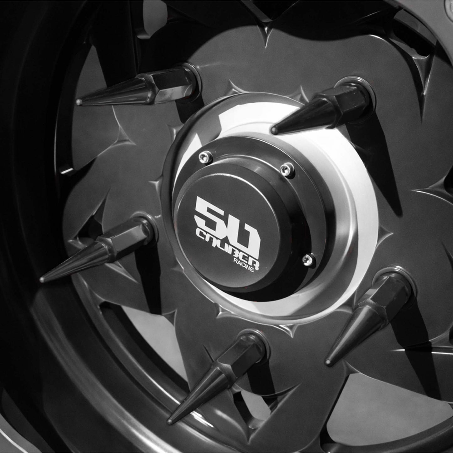 12x1.25mm Extended Spike Lug Nuts - 60 Degree Taper Seat