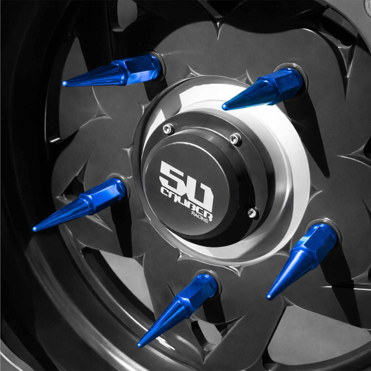 12x1.5mm Extended Spike Lug Nuts - 60 Degree Taper Seat