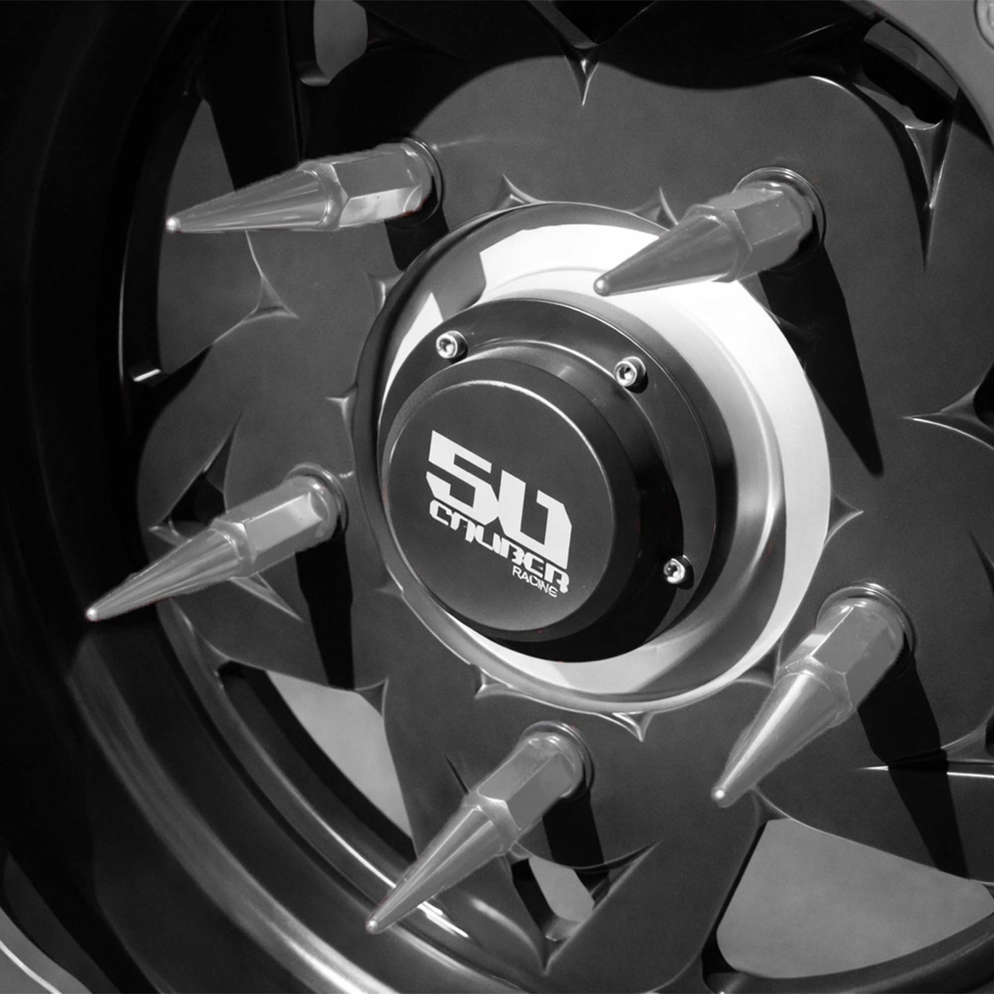 12x1.5mm Extended Spike Lug Nuts - 60 Degree Taper Seat