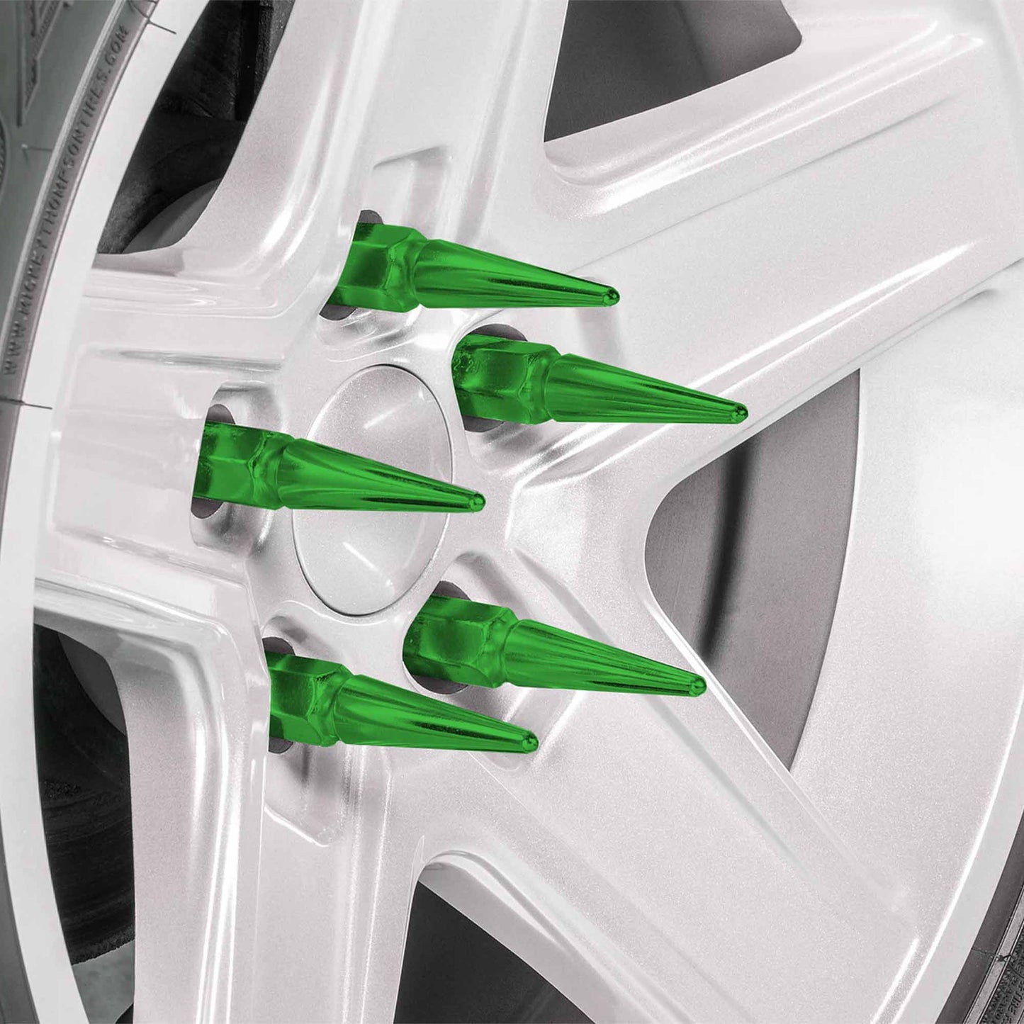 12x1.5mm Extended Spike Lug Nuts - 60 Degree Taper Seat