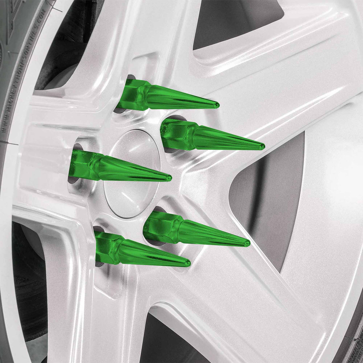 3/8-24 Extended Spike Lug Nuts - 60 Degree Taper Seat