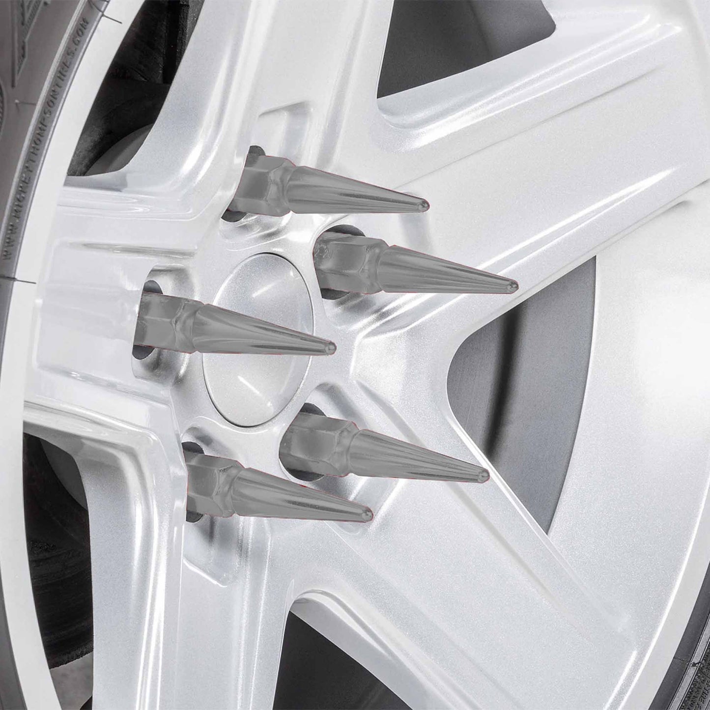 12x1.25mm Extended Spike Lug Nuts - 60 Degree Taper Seat