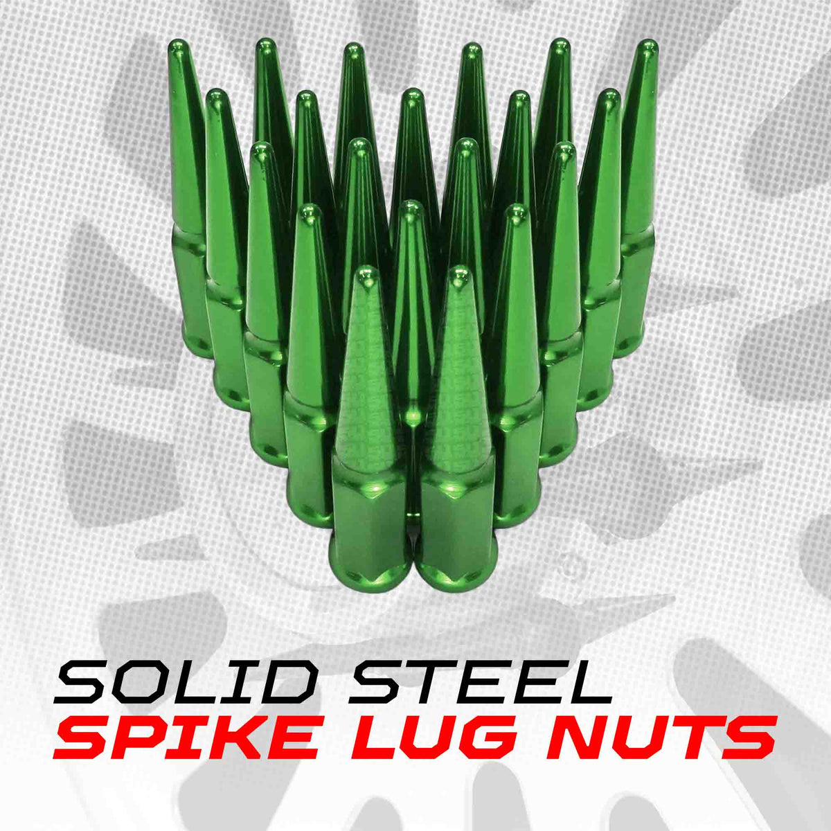 12x1.5mm Extended Spike Lug Nuts - 60 Degree Taper Seat