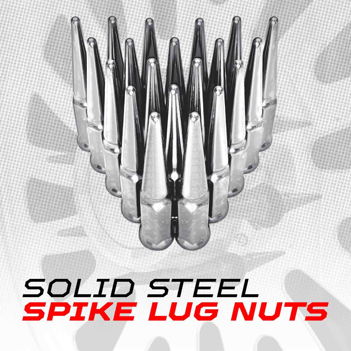 3/8-24 Extended Spike Lug Nuts - 60 Degree Taper Seat