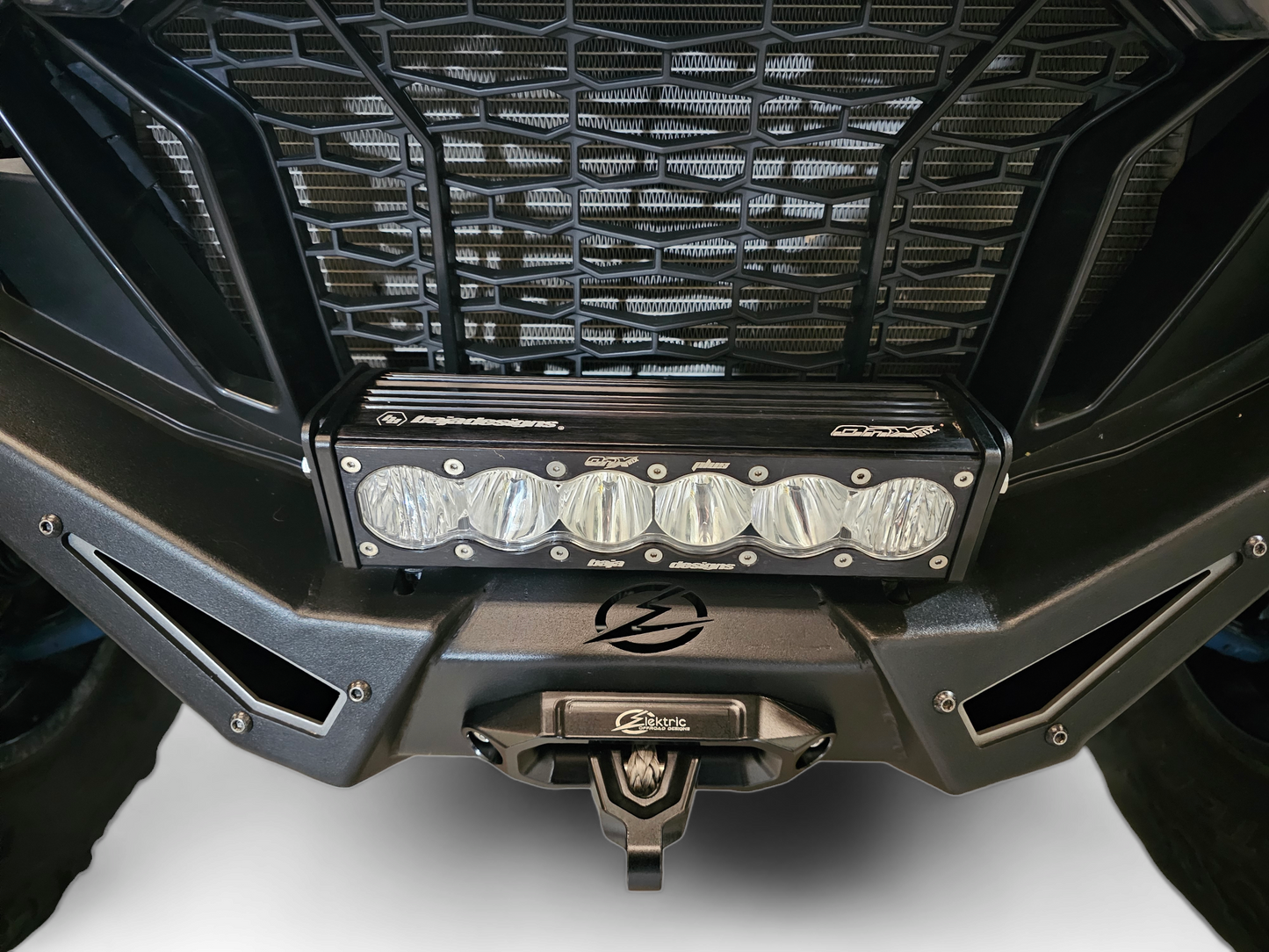 Elektric Offroad Designs UTV Winch Fairlead and Hook (Black) - WFL110001
