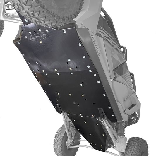Factory UTV Polaris RZR Turbo R 4 / Pro S 4 UHMW Skid Plate - Factory UTV