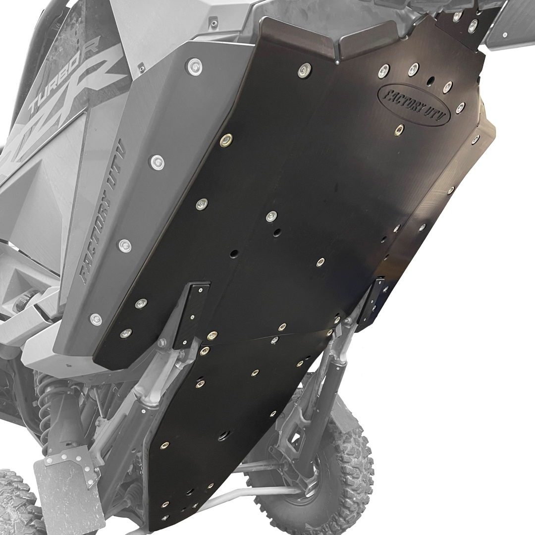 Factory UTV Polaris RZR Turbo R / Pro S UHMW Skid Plate - Factory UTV