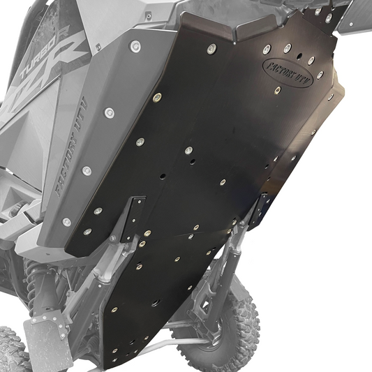 Factory UTV Polaris RZR Turbo R / Pro S UHMW Skid Plate - Factory UTV
