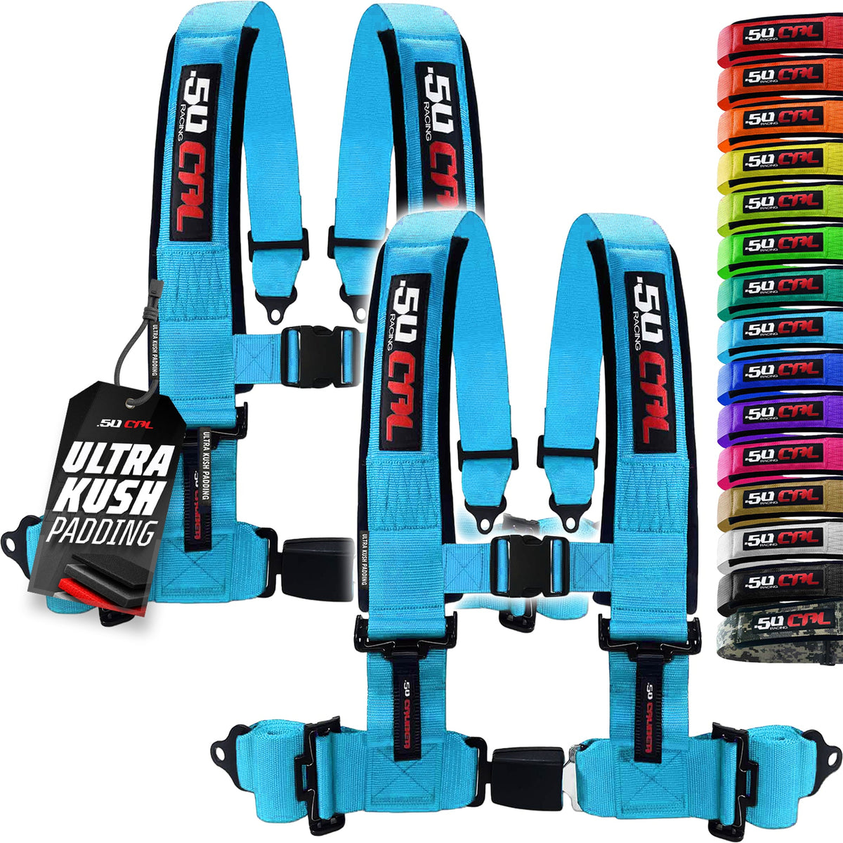 Pro Series 2" & 3" 4 point Harness with push button release