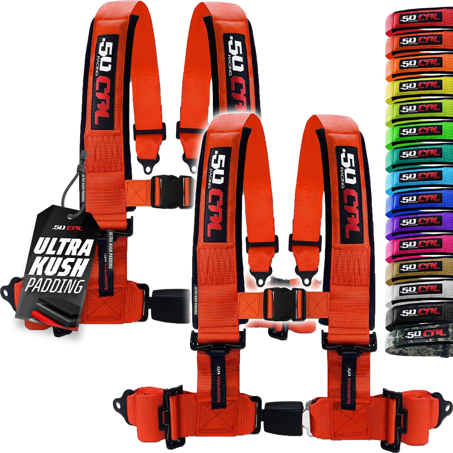 Pro Series 2" & 3" 4 point Harness with push button release