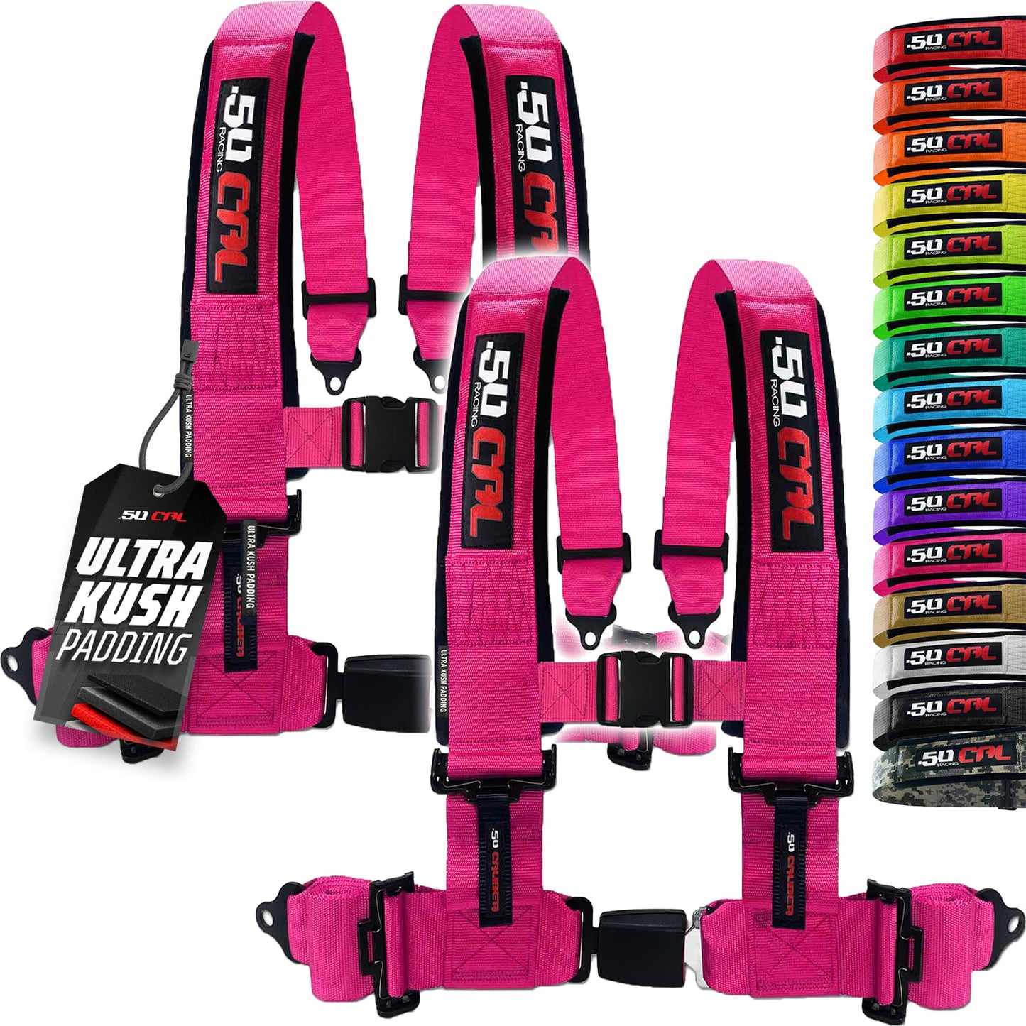 Pro Series 2" & 3" 4 point Harness with push button release