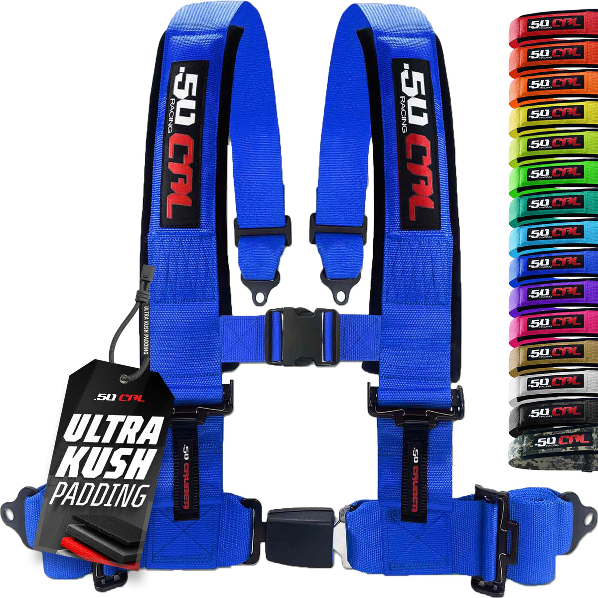 Pro Series 2" & 3" 4 point Harness with push button release