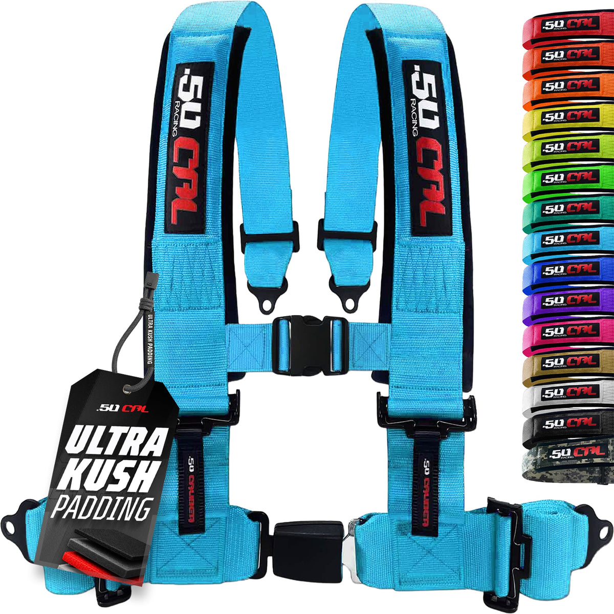 Pro Series 2" & 3" 4 point Harness with push button release