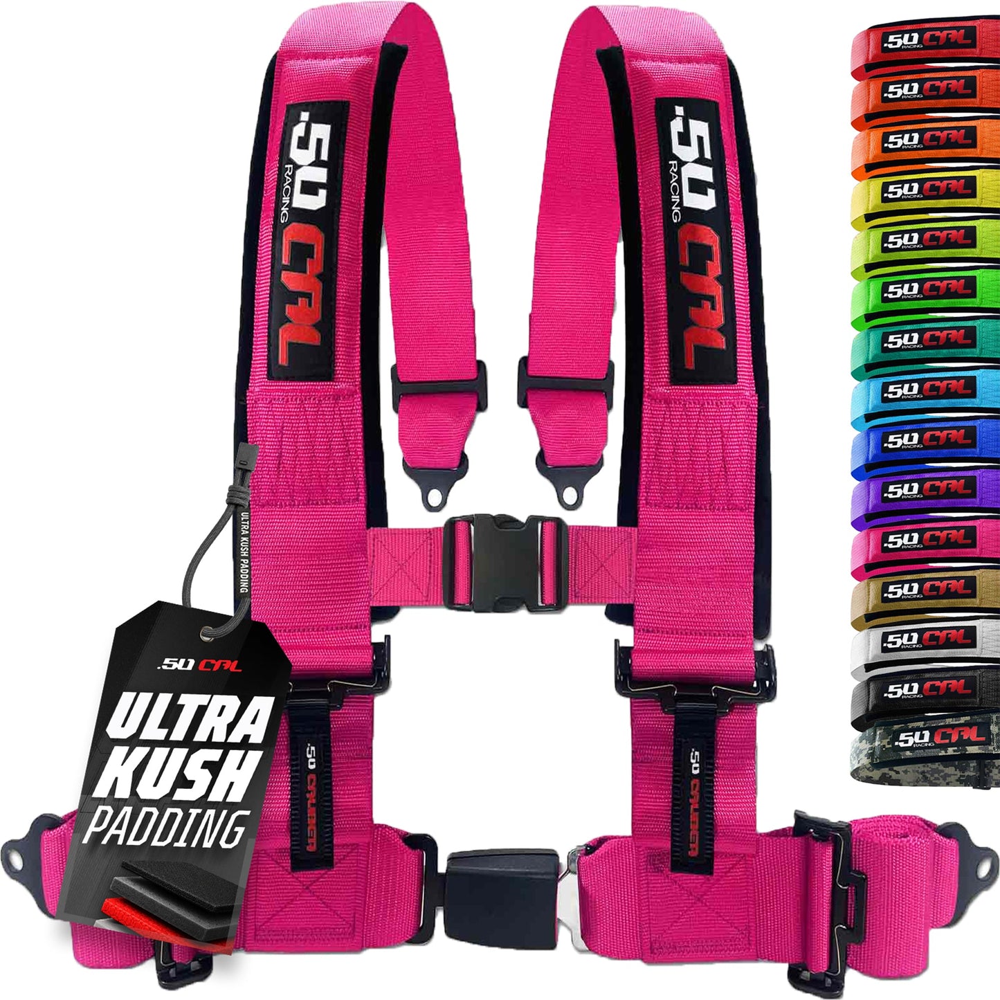 Pro Series 2" & 3" 4 point Harness with push button release
