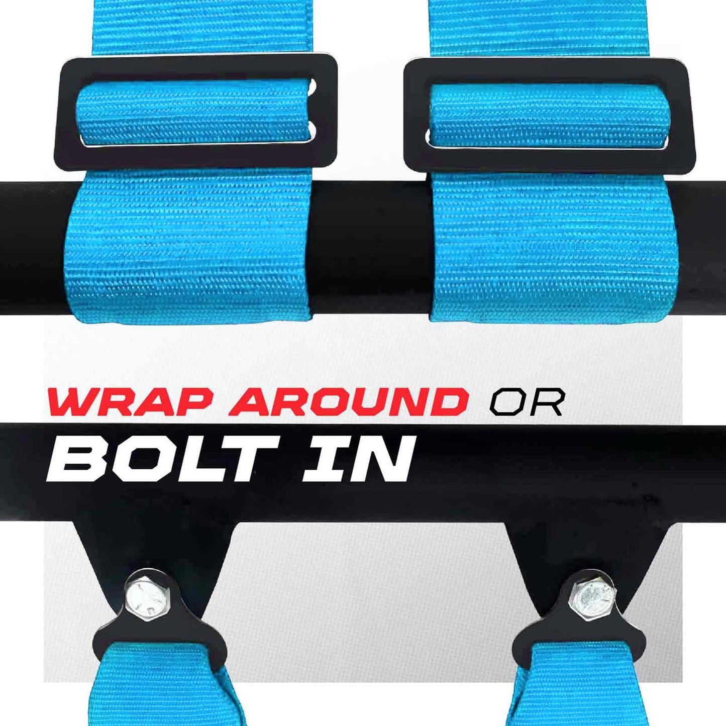 Pro Series 2" & 3" 4 point Harness with push button release
