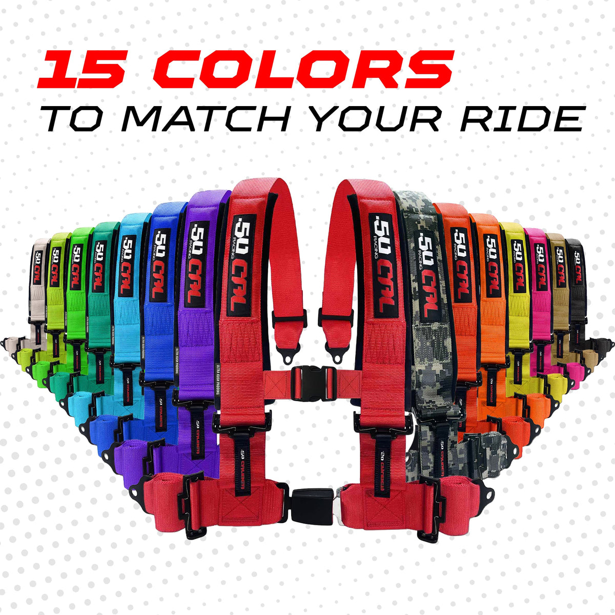 Pro Series 2" & 3" 4 point Harness with push button release