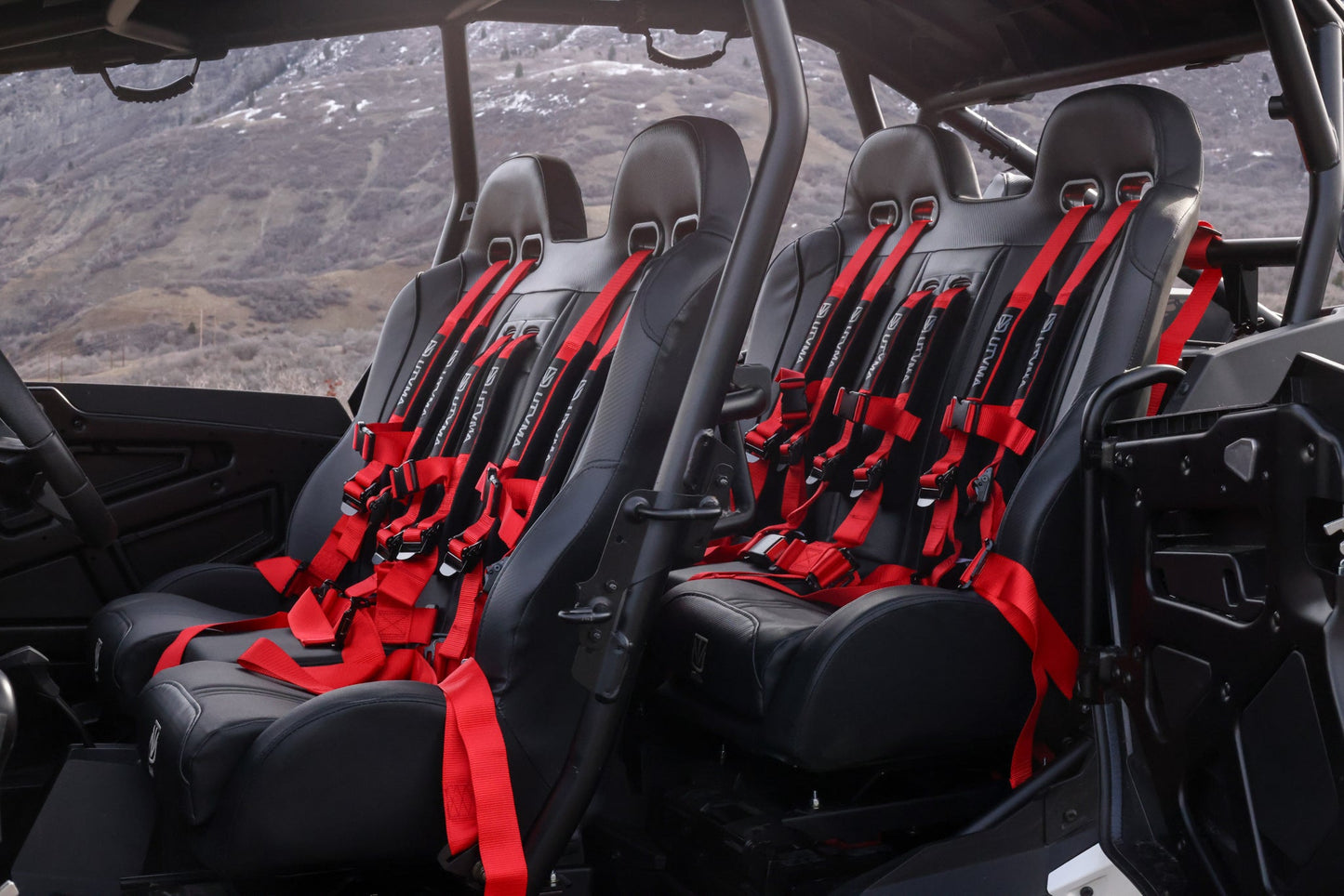 2024+ RZR 1000 Front/Rear Bench Seat W Harnesses 2 and 4 Seater