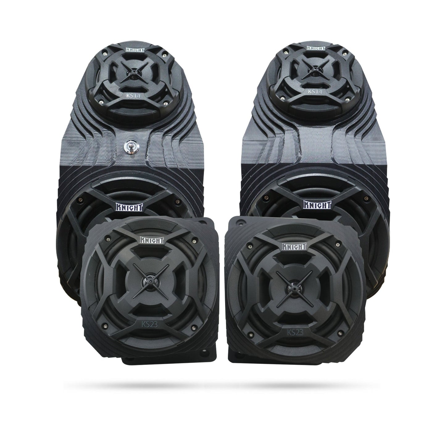 Honda Rancher (14–25) Bluetooth LED ATV Double Surround Sound System