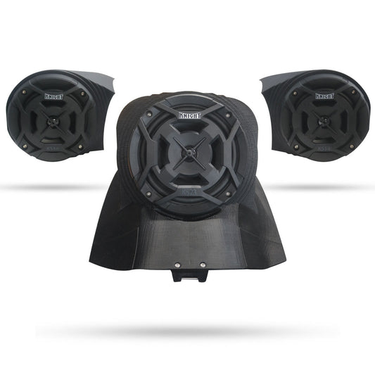 Can-Am Ryker Trinity Kit, 6.5" Hood Speaker, 4" Side Pod Speakers with Bluetooth Amp