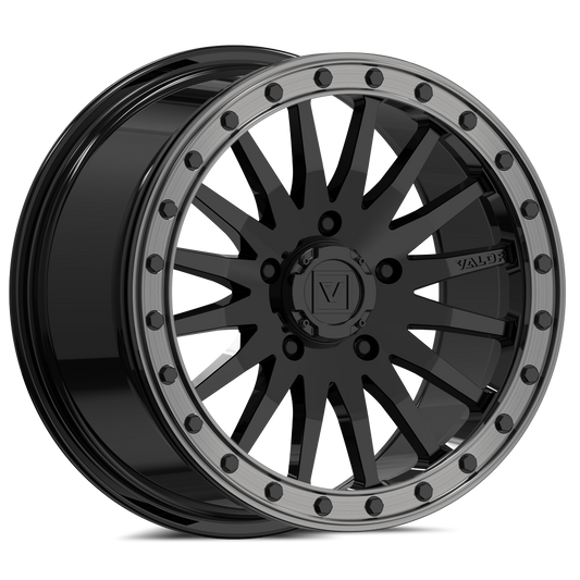 V06 BEADLOCK 15X8 +40 5X114.3 GLOSS BLACK