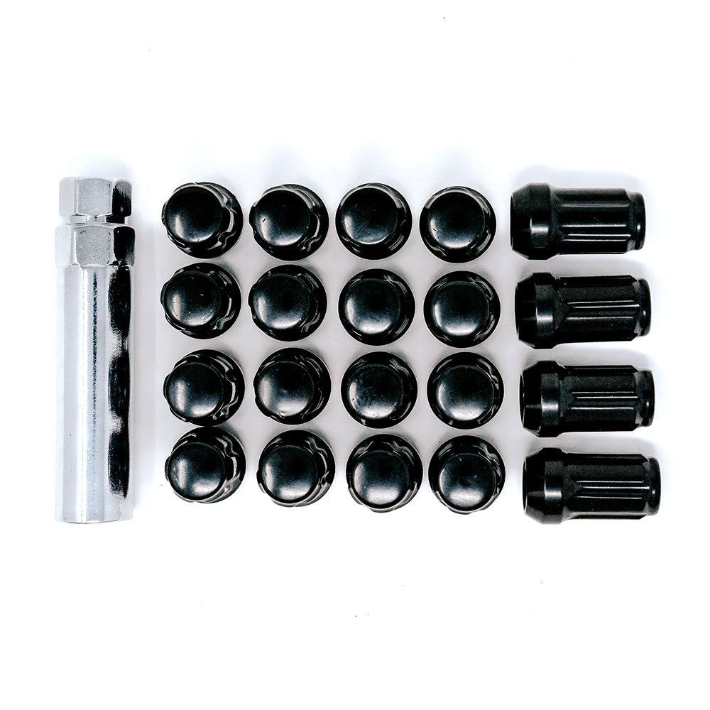 VO Dealer Portal 12X1.50 Spline 5 Lug Kit 1.38" Black - VO Dealer Portal