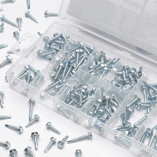 Hex Head Drill Screw Assortment 200 Pieces - W5220 | PT