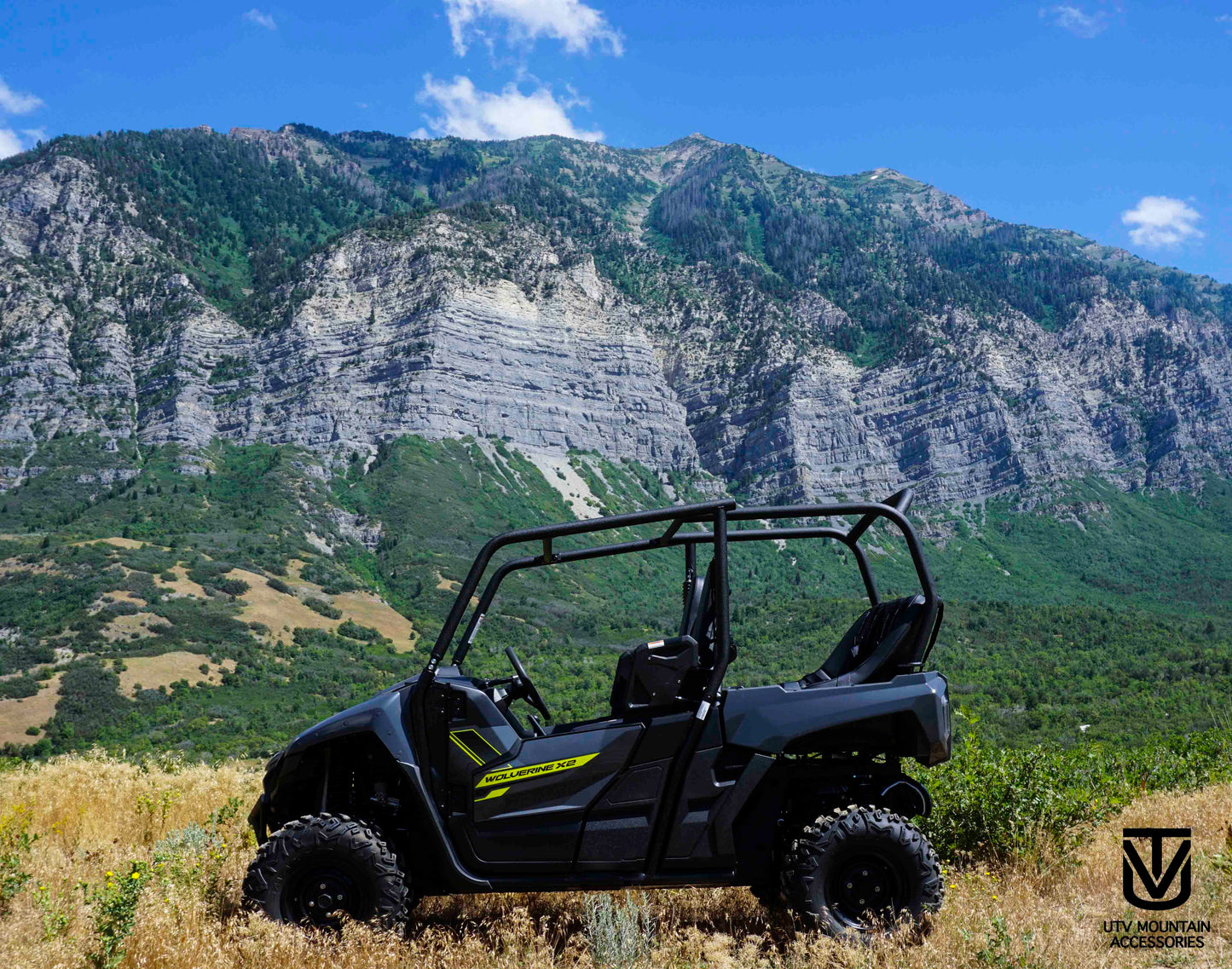 UTV Mountain Accessories Yamaha Wolverine X2 Backseat and Roll... - UTV Mountain Accessories