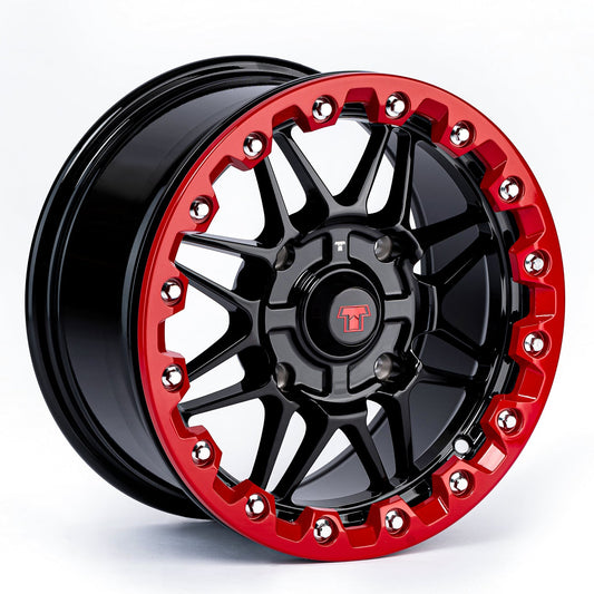 14x7 Ultra-Light Beadlock Wheel Red