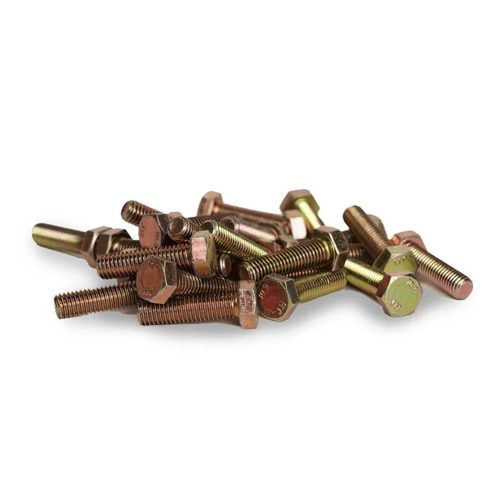 VO Dealer Portal M8x25mm Bolts 24 Pieces - Yellow Zinc - VO Dealer Portal
