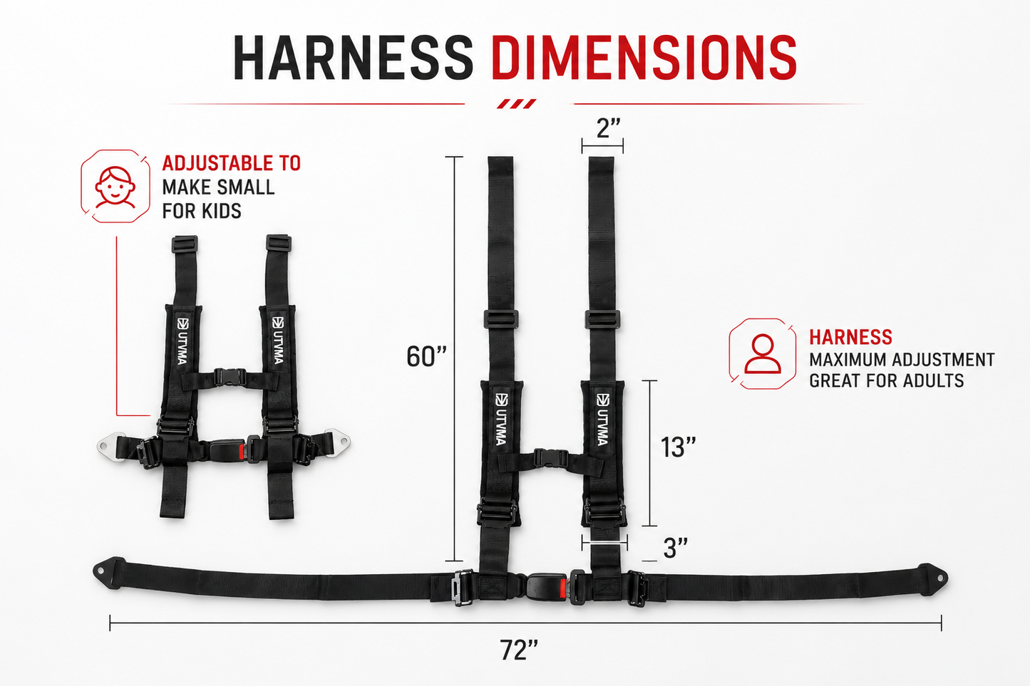 RZR 1000 Harness Kit (2014-2023)