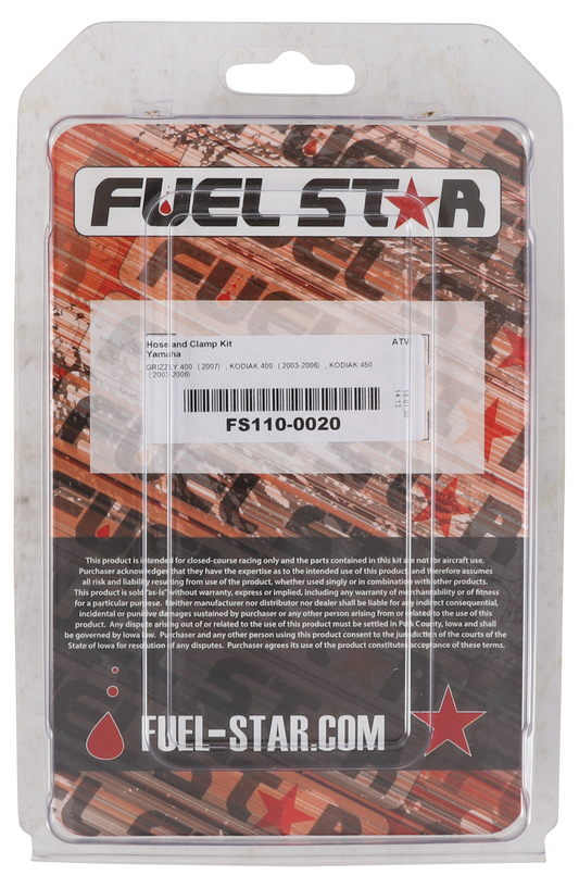 All Balls Fuel Hose And Clamp Kit — MPN FS110-0020