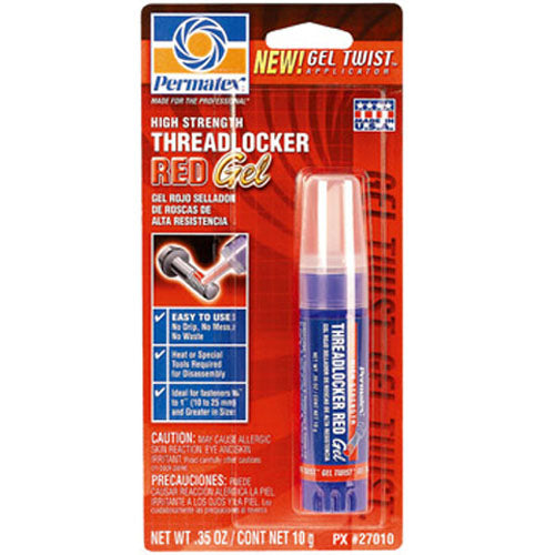 Permatex High Strength Threadlocker Red Gel - 27010