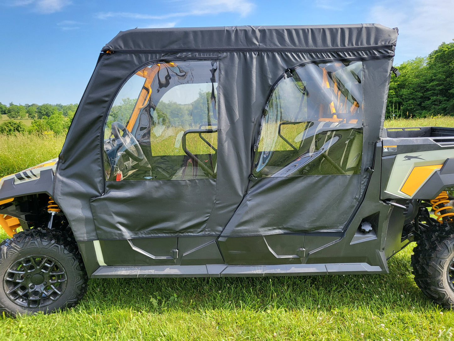 Arctic Cat Prowler PRO Crew - Soft Upper Doors (ARTPRC-DOH-BLK) - 3 Star UTV