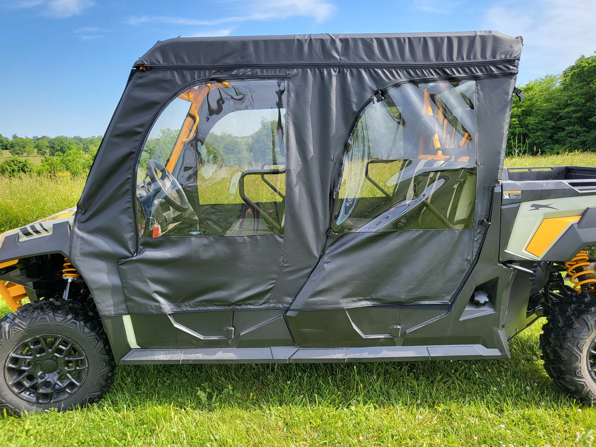 Arctic Cat Prowler PRO Crew - Soft Upper Doors (ARTPRC-DOH-BLK) - 3 Star UTV