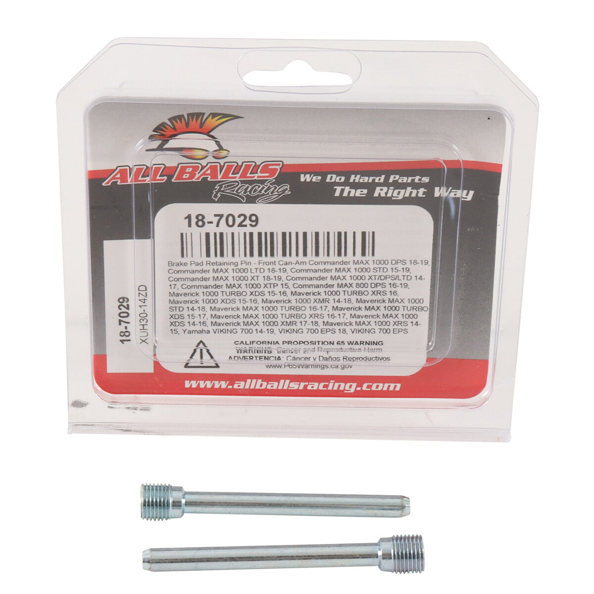 All Balls Brake Pad Pin Kit — MPN 18-7029