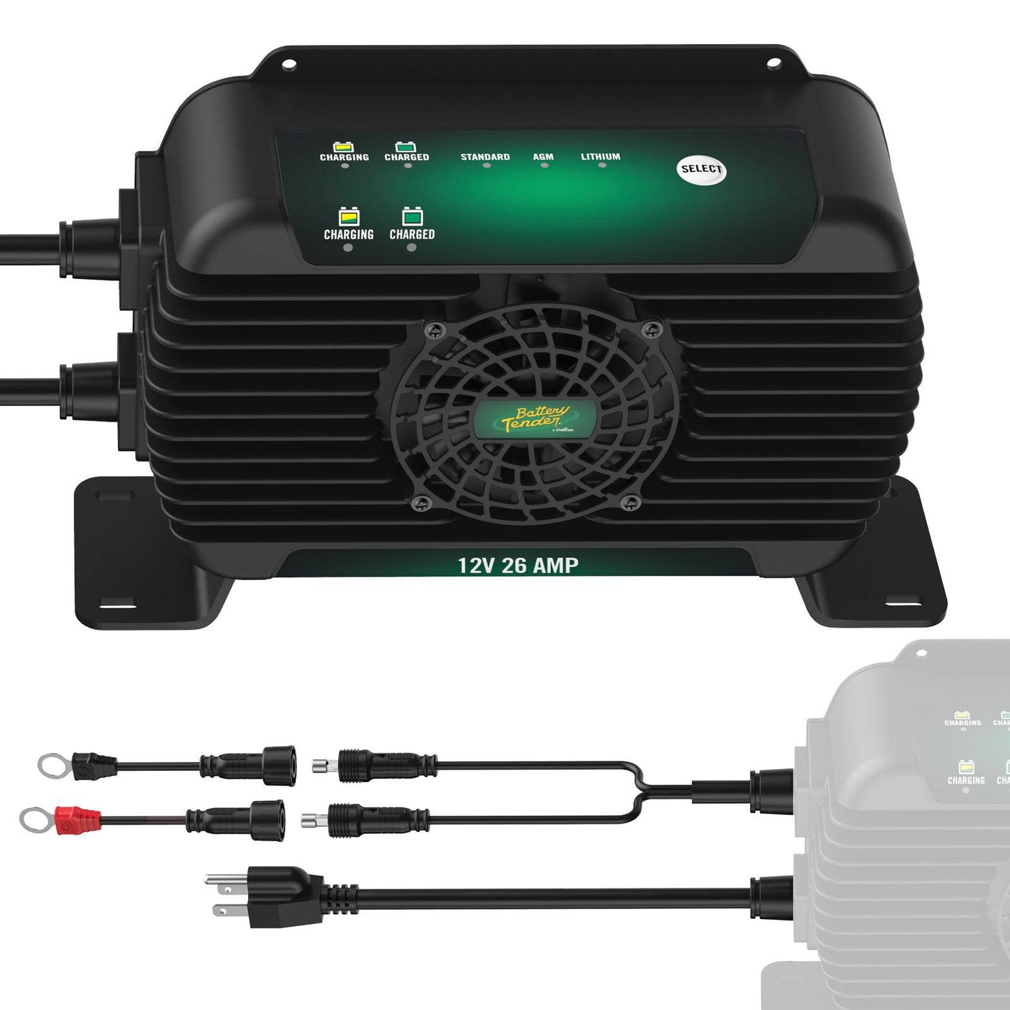 PowerPlus 12V 26 Amp Battery Charger and Maintainer