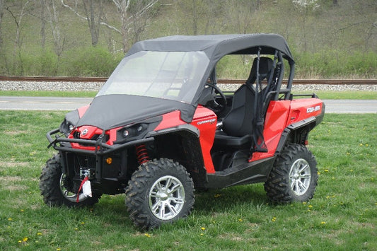 Can-Am Commander - Vinyl Windshield/Top Combo (CAMCOM-WTO-BLK) - 3 Star UTV