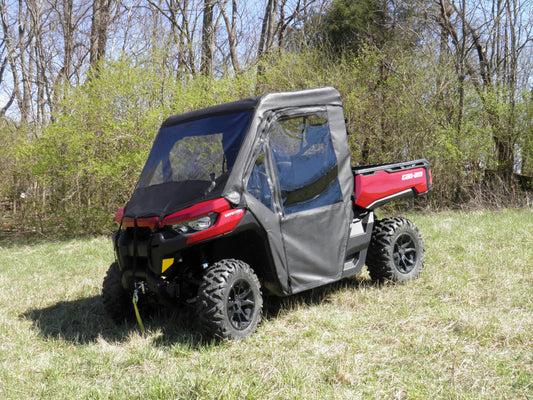 Can-Am Defender - Full Cab Enclosure with Vin (CAMDEF-FCE-BLK) - 3 Star UTV
