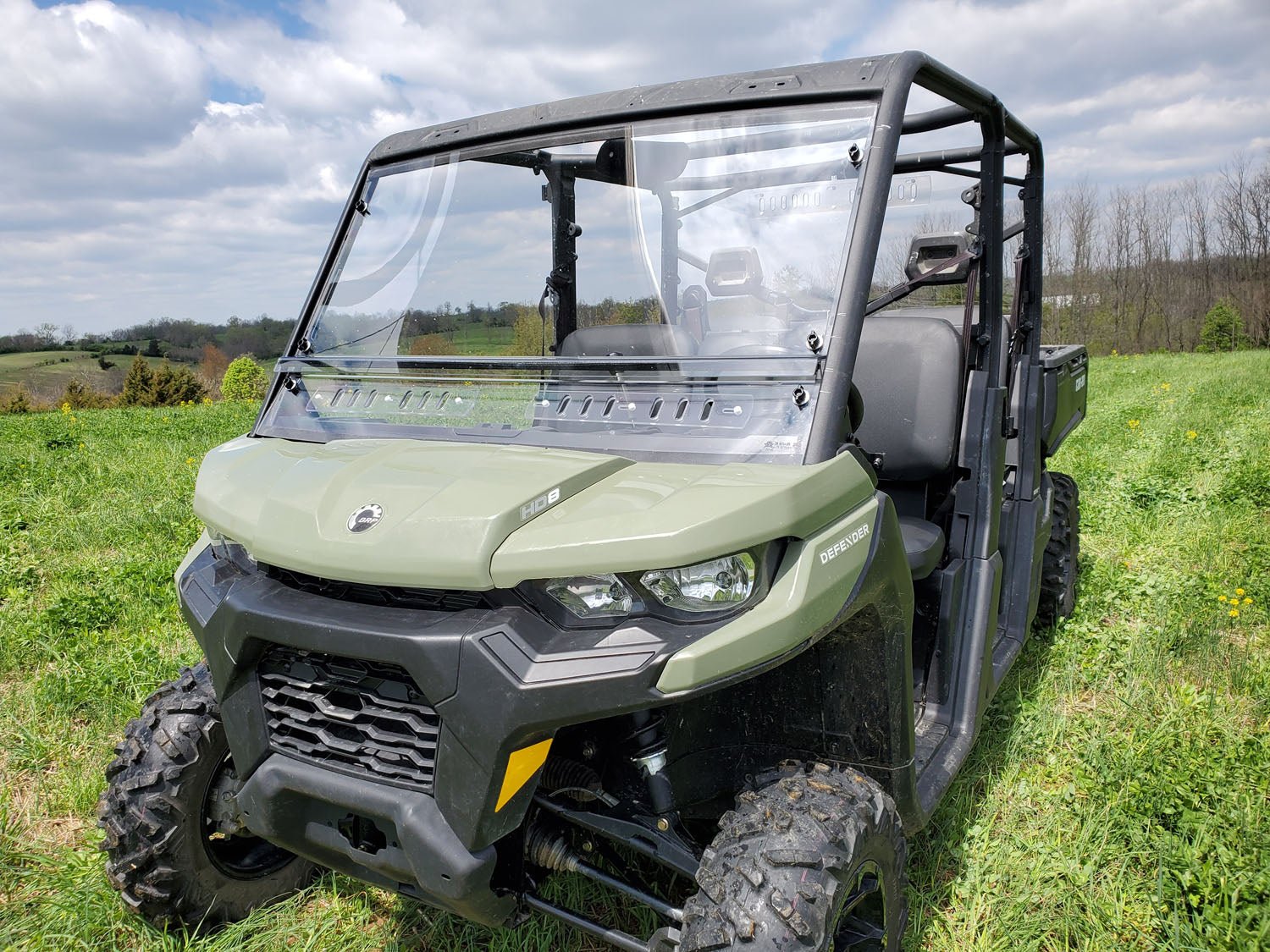 3 Star UTV Can-Am Defender Max - 2 Pc Windshield w/Hard Coat a... - 3 Star UTV