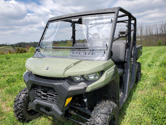 3 Star UTV Can-Am Defender Max - 2 Pc Windshield w/Hard Coat a... - 3 Star UTV