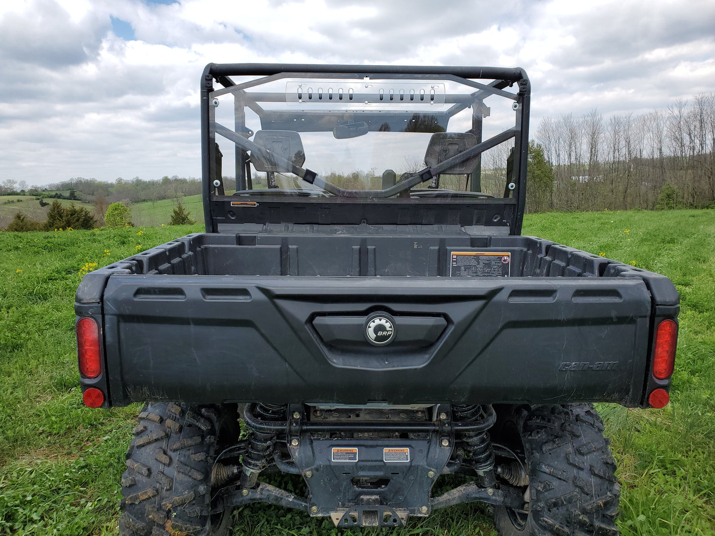 Can-Am Defender Max 4 - 1 Pc Lexan Back Panel (CAMDX4-LBK-CLR) - 3 Star UTV