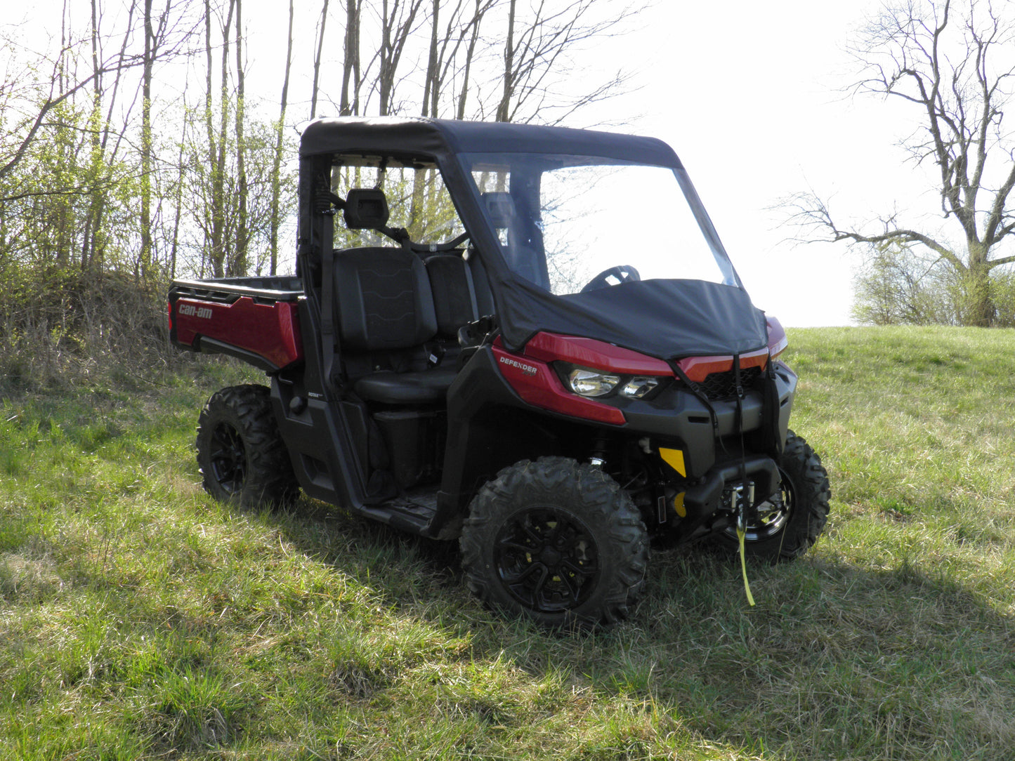 Can-Am Defender - Vinyl Windshield/Top Combo (CAMDEF-WTO-BLK) - 3 Star UTV