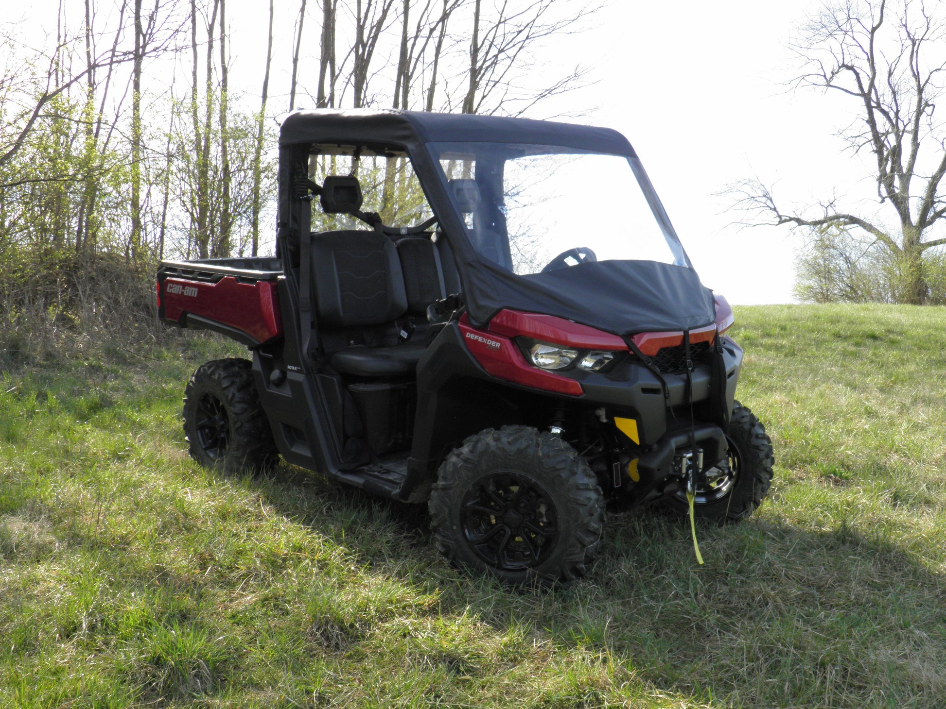 Can-Am Defender - Vinyl Windshield/Top Combo (CAMDEF-WTO-BLK) - 3 Star UTV