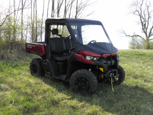 Can-Am Defender - Vinyl Windshield/Top Combo (CAMDEF-WTO-BLK) - 3 Star UTV