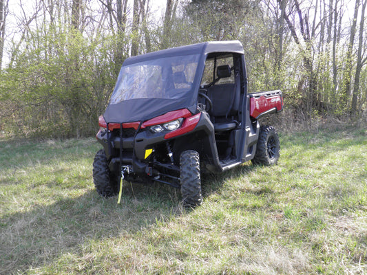 Can-Am Defender - Vinyl Windshield/Top/Rear C (CAMDEF-WTR-BLK) - 3 Star UTV