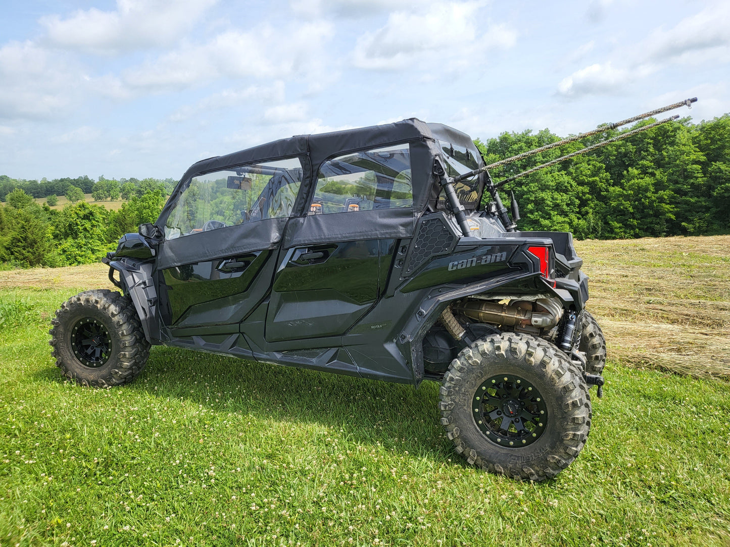 Can-Am Maverick Sport Max - Door/Rear Window (CAMMS4-DRH-BLK) - 3 Star UTV