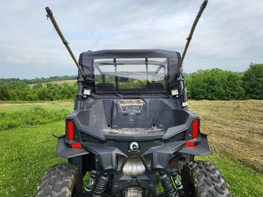 Can-Am Maverick Sport Max -Soft Back Panel (CAMMS4-BCK-BLK) - 3 Star UTV