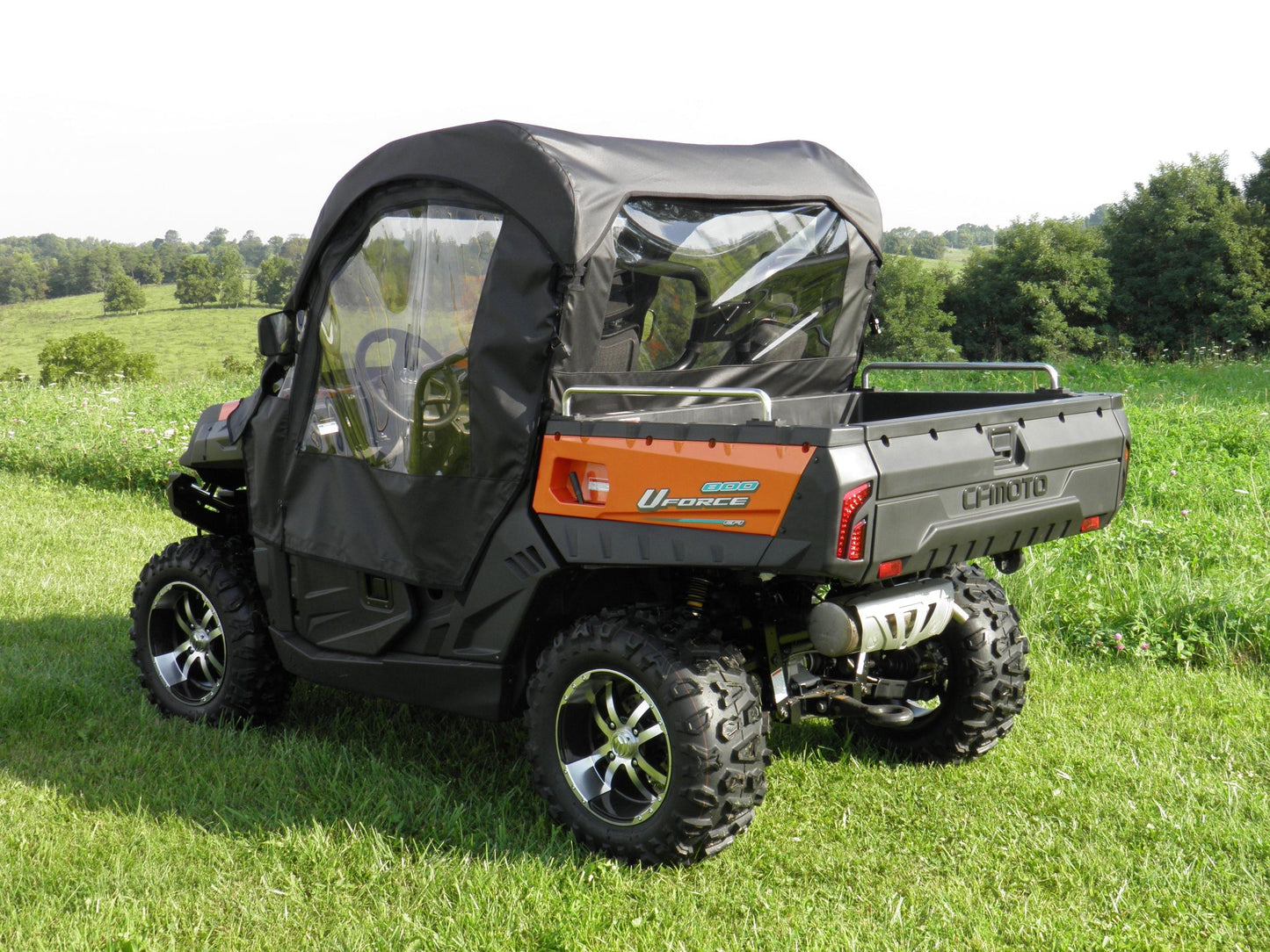 CFMoto UForce 500/800 - Full Cab Enclosure with Vinyl Windshield (Half Doors)