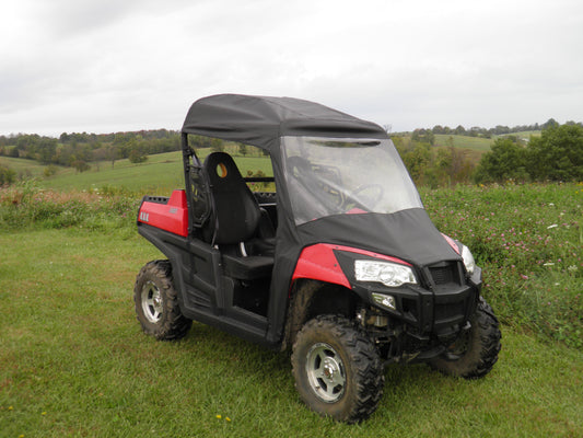 HiSun 800 - Vinyl Windshield/Top Combo (HIS800-WTO-BLK) - 3 Star UTV